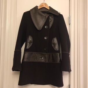 Rudsak wool and leather coat